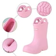 thumbnail image 4 of Zanarzt Toddler Girl Rain Boots Girls' Mid Calf Round Toe Rain Boots for Toddlers and Children Pink,US 12.5, 4 of 9