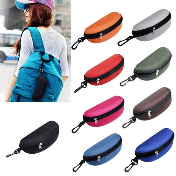 Bueautybox Storage Case for Safety Glasses with Lining, Reinforced Zipper and Handy Belt Clip
