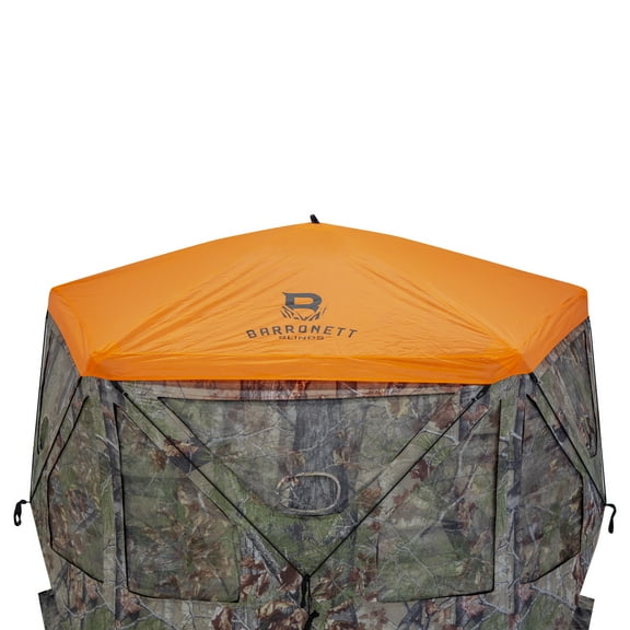 Barronett Blinds® 5-Sided Blaze Orange Safety Cap, For Use With 5-Sided Hunting Blinds, Safety During Hunting, Attaches Quickly and Easily, Blaze Orange, BA704