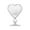 B, variant on Heart Shaped Glass Cocktail Wine Glasses - 9.2oz Clear Champagne Goblet Cup for Wedding Party Decor, Bar Gifts - Ideal for Adults & Home Entertaining(A)
