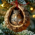 thumbnail image 5 of CoreLiving Squirrels Ornaments for Christmas Tree, Forest Animal Decor Set, Acrylic Hanging Ornament 2025, Ideal Gift for Animal Lovers, 5 of 9