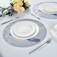 thumbnail image 6 of GZHJMY Christmas Snowman Round Placemats Set of 4, Non-Slip Table Mats Washable Heat Resistant Place Mats for Kitchen Dining Table Home Decor,15.4 Inch, 6 of 7