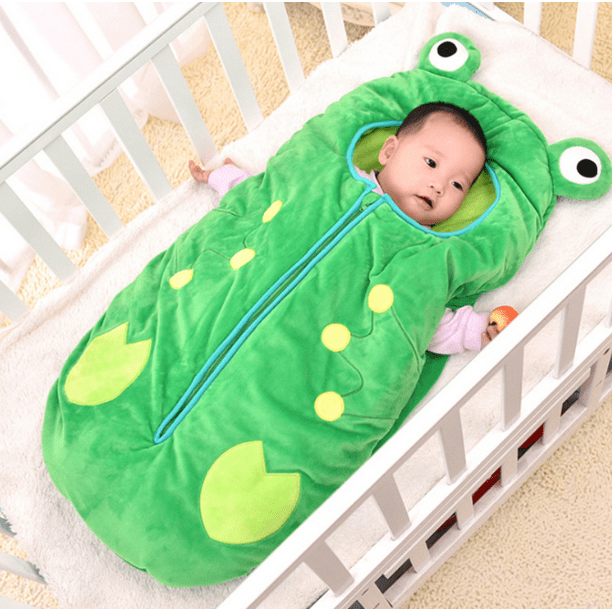 Sac de couchage bébé hiver épaissi dessin animé grenouille sac de couchage  105cm 