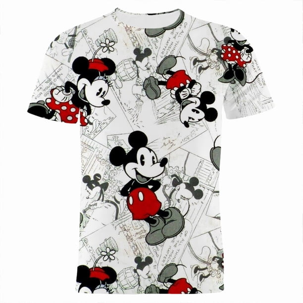 Mickey Maus Disney 3D Druck männer camisetas Sommer Cartoon Anime Kleidung Für Kinder Mode Streetwear Frauen T Tops xuanjing unisex