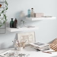 thumbnail image 2 of Estantes de Pared Casafoyer Alto Brillo Blanco 50x23x4 cm MDF 2 unidades, 2 of 5