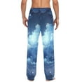 thumbnail image 4 of Men's Pajama Pants Sky with Cloud Cotton Long Sleepwear Lounge Pants L, 4 of 7