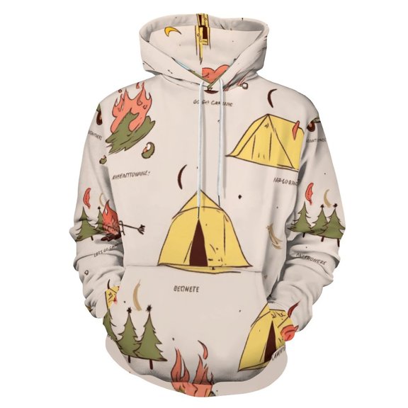 Camping Adventure Pattern Print 3d Sweatshirts Hoodie Fashion Casual Personality Men's Women Street Hoodie Pullovers Long Sleeve Comfortable Top