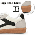 thumbnail image 3 of Qaltryn Casual Low-Top Sneakers for Women Lightweight Fashion Retro Sneakers Walking Shoes with Memory Foam Non Slip Womens Sneakers with Anti Slip Sole for Tennis & Daily Walking, 3 of 8