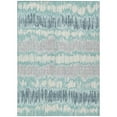 thumbnail image 2 of Addison Rugs Chantille Indoor/Outdoor Transitional Stripes Teal Washable Rectangle Rug, 10' x 14', 2 of 6