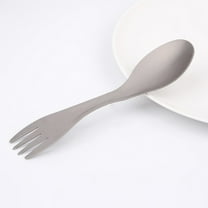 SWETRACE Camping Picnic Cutlery Titanium Spork Silver 1Pc Lightweight Fork Spoon