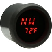 Dakota Digital 2 3/16" Stand Alone LED GPS Compass Red w/Black MCL-GPS17-K-R