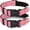 A-Pink(2 Collars), variant on 2 Pack Reflective Dog Collar with Safety Locking Buckle, Adjustable Soft Breathable Comfortable Nylon Pet Collar for Small, Medium and Large Dogs, Turquoise, XS
