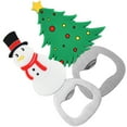 thumbnail image 5 of Gymnture christmas 2 Christmas Bottle Openers Xmas Tree Snowman Wine Beer Party Favors for Home Bar, 5 of 11