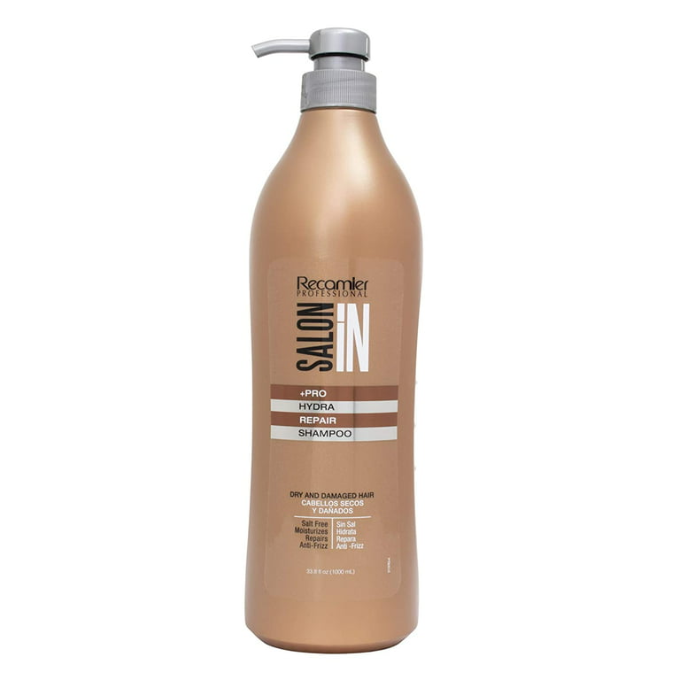 Tilskynde uhyre raket Recamier Professional Salon In +Pro Hydra Repair Hair Shampoo 33.8 - Shampoo  Reparador Hidratante Cabello Seco y Maltratado - Walmart.com