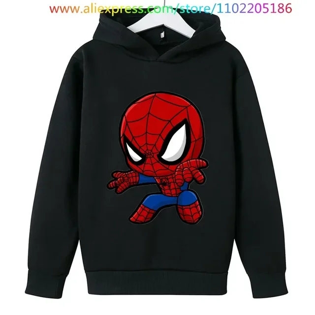 Spiderman Sudadera con capucha Kinder sudadera drucken Langarm sudaderas con capucha de dibujos animados jersey de Harajuku Kinder Jungen Hip Hop Unisex Kleidung
