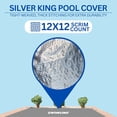 thumbnail image 5 of Swimline Hydrotools Silver King Winter Pool Cover for 14 x 28 Ft Inground Rectangle Pools, 5 of 9