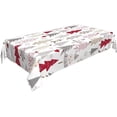thumbnail image 2 of Christmas Tablecloth Rectangle 60 x 84 Inch, Christmas Trees Tablecloths Polyester Winter Xmas Table Cloth for Holiday Parties Kitchen Dining Indoor Outdoor, 2 of 5