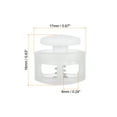 thumbnail image 2 of Cord Locks, Round Spring Toggle Stopper for Drawstring Bag Shoelaces, Clear White 100 Pack, 2 of 5