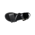 thumbnail image 1 of Wdhugt Womens Flat Buckle Strap Sandals Open Toe Roman Style Beach Pu Us Size 6 Foot Length 9.25 Inches, 1 of 7