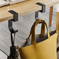 thumbnail image 3 of 10 Shaped Table Edge Hook Student Desk Side Hanging Bag Removable Office Handbag Holders Hooks Black, 3 of 10