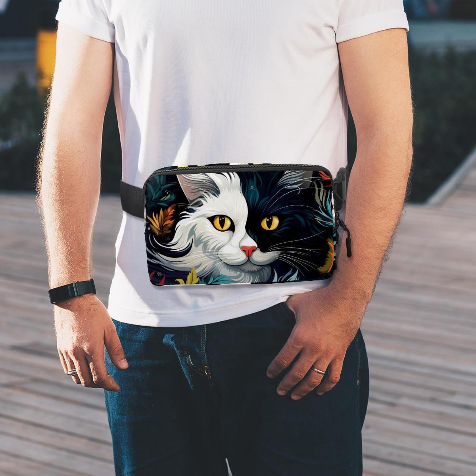 Cats Waist Pack Running Belt Fanny Packs Lightweight Adjustable with Extension Strap Unisex