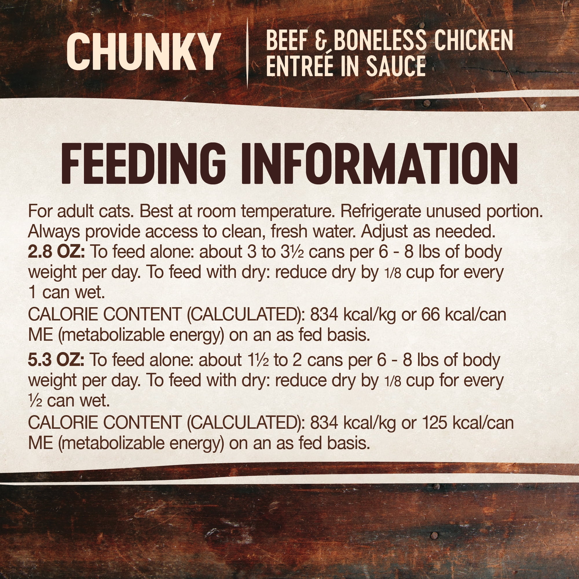 Wellness CORE Signature Selects Chunky Adult Canned Wet Cat Food, Natural, Protein Rich, Grain Free, Beef and Chicken Entrée Recipe, 2.8 oz, Pack of 12 Cans