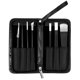 thumbnail image 1 of Juego de cuchillos de pedicura profesional de 7 piezas con bolsa de almacenamiento, cuchillos quitauñas de acero al manganeso, cuchillo de reparación de pies para callos de uñas inguinados, 1 of 5