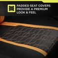 thumbnail image 5 of Auto Drive Racing Orange Faux Leather Seat Cover for Most Cars-2 Pack, Universal Fit, 5 of 9