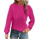 thumbnail image 4 of Ailaofu Womens Tops Trendy Dressy Casual Long Sleeve Crewneck Basic T Shirts Solid Loose Textured Blouses Outfits, 4 of 4