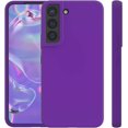 thumbnail image 2 of Galaxy S22 5G Case, Samsung S22 6.1 inch Case Liquid Silicone Case Dual Layer Hard PC Soft Silicone Gel Rubber Bumper Slim Fit Shockproof Protective Phone Case for Galaxy S22 2022, Purple, 2 of 12
