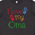 thumbnail image 4 of Inktastic I Love My Oma Grandchild Gift Youth T-Shirt, 4 of 5