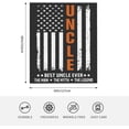 thumbnail image 6 of Uncle Gifts for Christmas Blanket 60"x 50" - Best Uncle Gifts - Uncle Birthday Gifts - Christmas Uncle Gifts from Niece - Gifts for Uncles from Nephew - Birthday Gifts for Uncle, 6 of 6