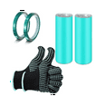 thumbnail image 1 of Juego de Fundas con Bandas de Silicona para Vasos de SublimacióN, Que Incluye 2 Envolturas de Silicona para Tazas, 2 Cintas de Prensa TéRmica y Guantes TéRmicos, 1 of 10