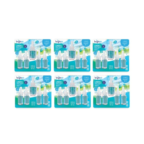 0.67 oz. Bottle Electric Scented Oil Air Freshener Refill - Linen and Spring Breeze (6 Packs/Carton)