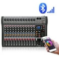 thumbnail image 4 of TOOL1SHOoo 12 Channel Bluetooth Mixer Sound Mixing Console,Live Studio LED Display, 48V, 4 of 32