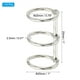thumbnail image 2 of Encuadernación de metal de 3 anillos Uxcell con ID de 25 mm para diario, álbum de fotos, cuaderno, blanco, 10 piezas, 2 of 7
