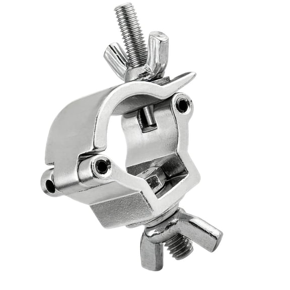 Single Bolt Stage Lighting Fixture Clamp 25 30mm Tube Compatibility Durability Aluminum Alloys Vibration Resistance