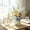 Blue, variant on Tricycle Shaped Artificial Rattan Flower Basket, Decorative Storage Organizer Photo Prop Vase with Bow Ribbon for Home Table Decor