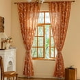 thumbnail image 5 of Vireellx Leaves Curtains for Living Room 84 Inch Length 2 Panels Set Semi Sheer Boho Drapes Green Farmhouse Tassel Rod Pocket Window Curtain Panels Bedroom Rustic Country Botanical Window Treatment, 5 of 7