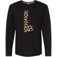 thumbnail image 3 of Inktastic Leopard Print Letter L Long Sleeve T-Shirt, 3 of 5