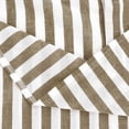 thumbnail image 5 of Glisme T-shirts for Girls Striped Print Shirt Short Sleeve Lapel Neck Shirts Summer Lightweight Girl Top Size 7-8 Years Brown, 5 of 5