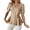 Beige, variant on Women Business Casual Tops Puff Sleeve Peplum Work Shirts V Neck Dressy Office Wear
