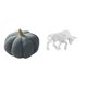 thumbnail image 1 of Encantadora Escultura De Peluche De Toro Calabaza, Adorno Decorativo Para Dormitorio, Sofá, Mesa, Oficina, Estante, Decoración Moderna Coleccionable., 1 of 8