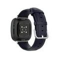 thumbnail image 2 of Bracelet de Montre de Rechange en Cuir à Queue Ronde Compatible avec Versa 4 3 et Sense 2 1 Montres Intelligentes, 2 of 4