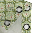 thumbnail image 4 of Ambesonne Victorian Grommet Curtain, Floral Damask Baroque, 50" x 96", Green Mint, 4 of 6