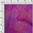 thumbnail image 2 of oneOone Silk Tabby Fuschia Pink Fabric Halloween Craft Projects Decor Fabric Printed By The Yard 42 Inch Wide, 2 of 4