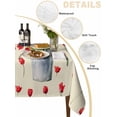 thumbnail image 2 of Red Tulip Flowers Table Cloth, Waterproof Tablecloth for Rectangle Tables, Spring Floral Vintage Drum Country Yellow Reusable Washable Fabric Table Cover for Restaurant Kitchen Dining Tables 60"x102", 2 of 9