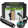 thumbnail image 1 of Extension Cord GEARit 6m 3-Outlet 360° Rotating Plug, 1 of 8