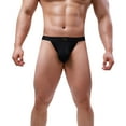 thumbnail image 1 of zuwimk Mens Underwear,Men's Thong Underwear Low Rise T-Back Under Panties Black,XXL, 1 of 5