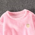 thumbnail image 4 of Entyinea Boys Pant Sets Pullover Hoodie and Pants Cotton Long Sleeve Outfit Pink 120, 4 of 5
